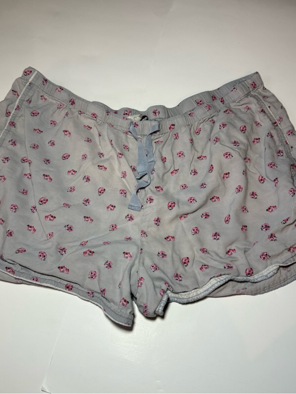 LOFT Gray Pajama Shorts with Ladybug‎ Print